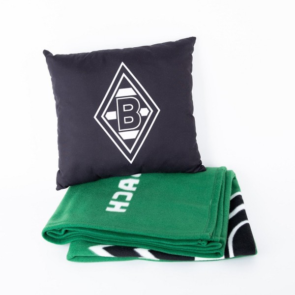 Borussia Mönchengladbach Fan Bundle "Kissen & Fleecedecke"