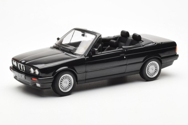 BMW Miniatur 325i Cabrio (E30) - 1991 - schwarz 1:18