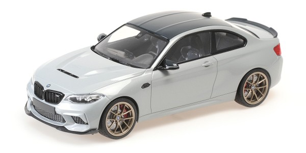 BMW Miniatur M2 CS - 2020 silber 1:18