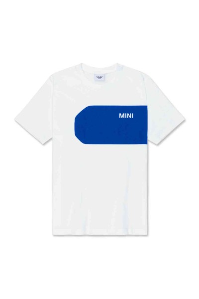 MINI Car Face Detail T-Shirt Men's weiß / blau 80145B32027