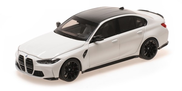 BMW Miniatur M3 G80 weiß 1:18