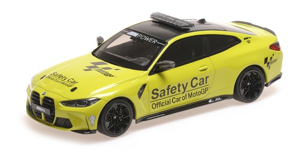 BMW Miniatur M4 Safety Car gelb 1:18