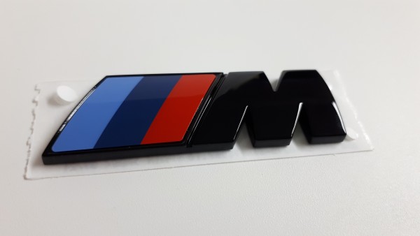 BMW M Logos schwarz hochglänzend - 2 Stück 51145A4B373