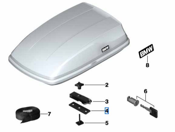BMW Unterlage für Dachbox