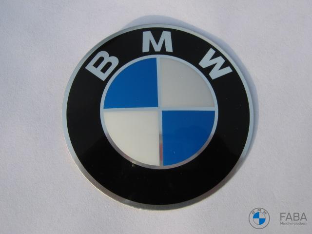 2er-Pack passend für Bmw M Power Emblem Metall Tricolor Abzeichen Aufkleber,  Auto Seitenplakette Emblem Aufkleber