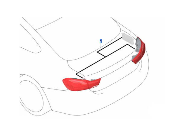 Kabelsatz Heckleuchten zur Umrüstung auf Facelift - 4er F32 bis. Bj. 03/2017