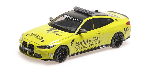 BMW Miniatur M4 Safety Car gelb 1:18