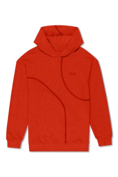 MINI Outline Print Hoodie Men's - Rebel Red 80145B32075