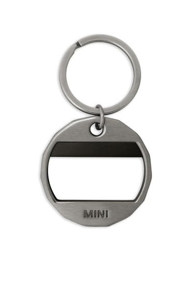 MINI Colored Bottle Opener Keyring grau