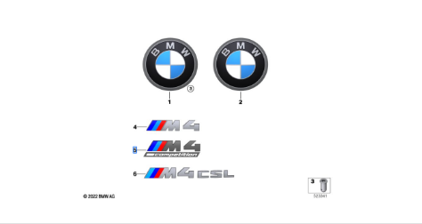 BMW Emblem M4 Competition