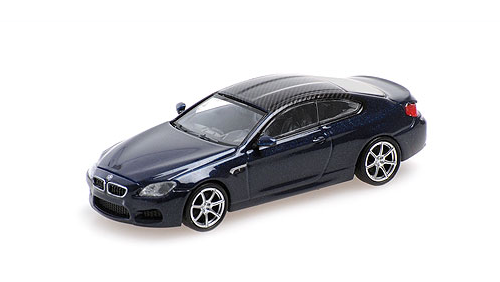 BMW Miniatur M6 Coupe´ 2015 blau 1:87