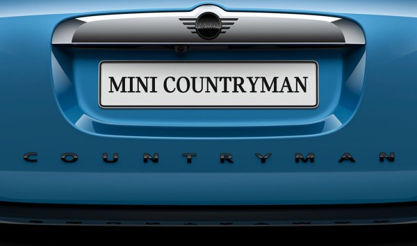 MINI Schriftzug Countryman Piano Black - F60 / R60