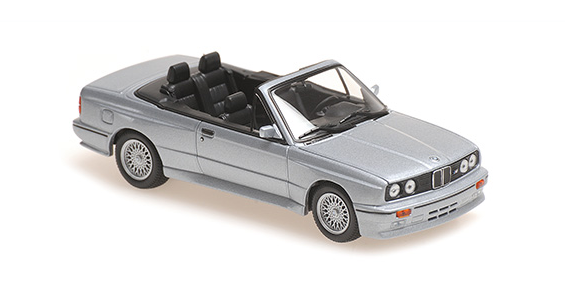 BMW Miniatur M3 Cabriolet (E30) - 1988 silber 1:43