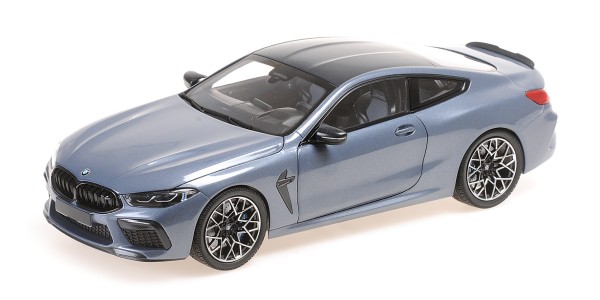 BMW Miniatur M8 Coupe blau 1:18