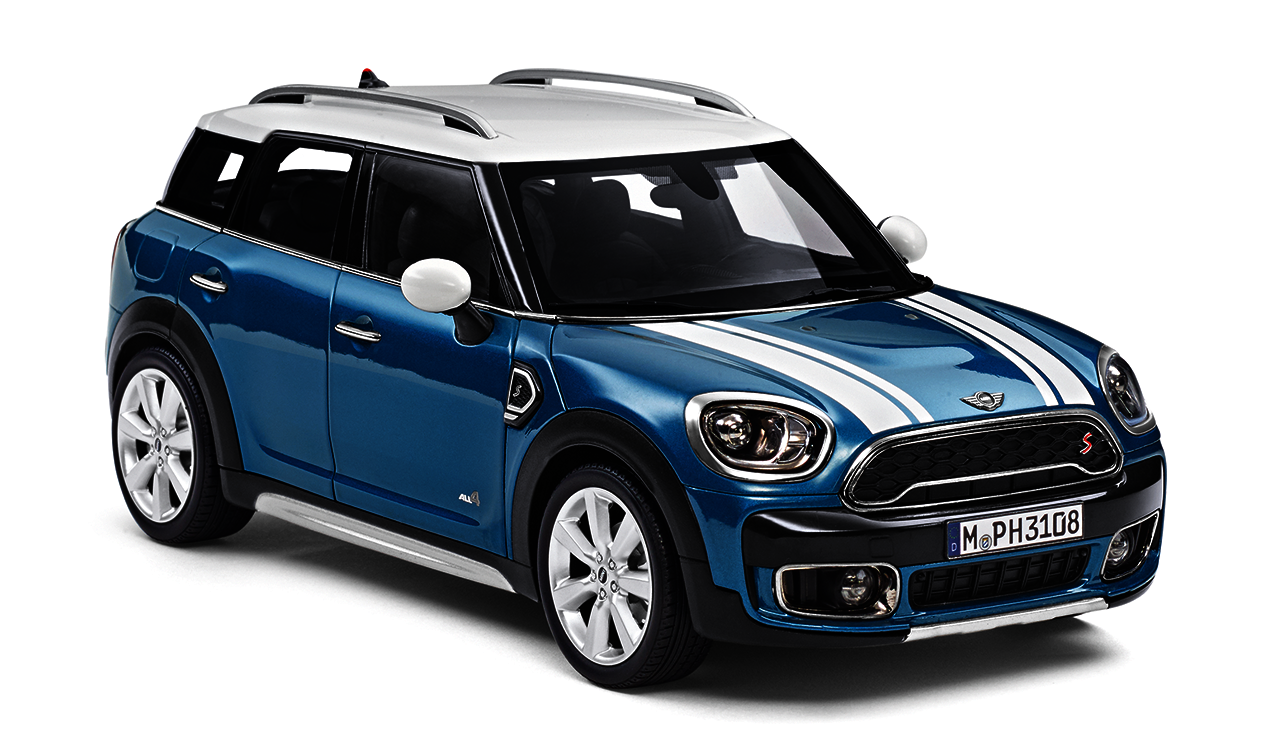 Mini Countryman F60 1 18 Island Blue Miniatur