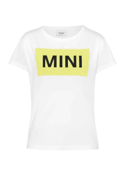 MINI Wordmark Signet Damen T-Shirt weiß